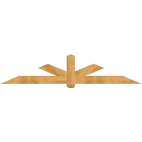 Ekena Millwork Kennewick Rough Sawn Timber Gable Bracket, Western Red Cedar, 108"W x 22"H x 6"D x 6"F, 5/12 Pitch GBW108X22X0606KEN00RWR - main